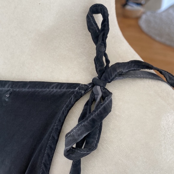 Transit par such, italy designer summer dress, washed blue grey size L linen - Picture 9 of 17